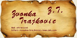 Zvonka Trajković vizit kartica